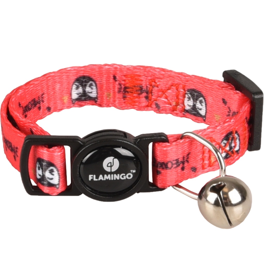 Flamingo Collier Chaton Simba Plusieurs couleurs ( Noir | Blanc | Rouge) - Rouge