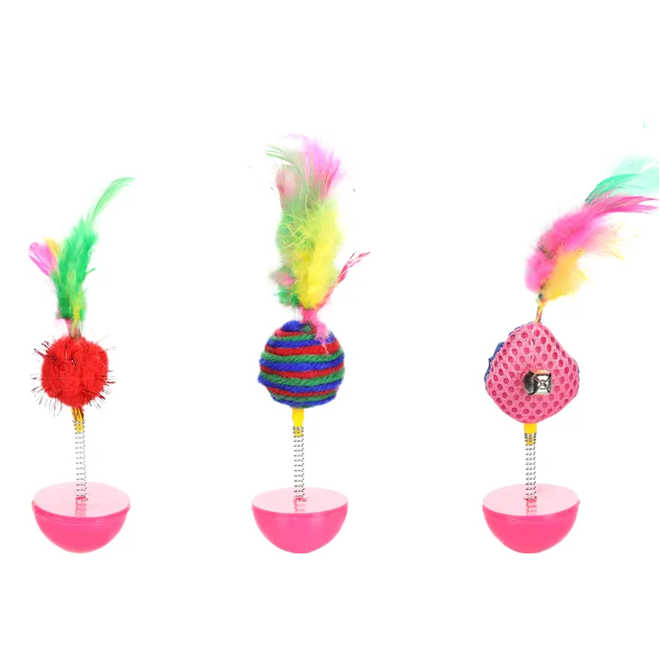 Flamingo Jouet Chat Poeky Wobbler