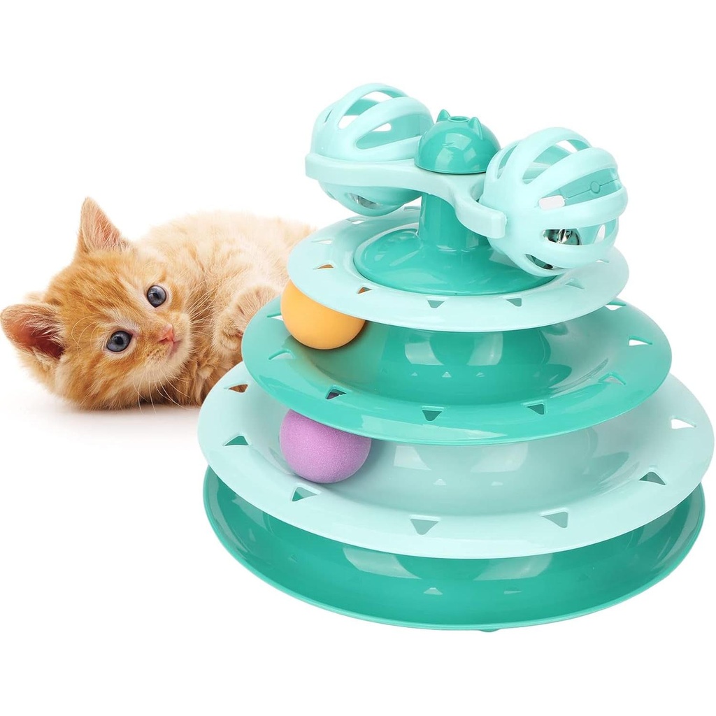 Jouet pour chat : jouet interactif en 4 étages
