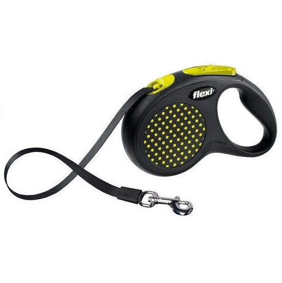 Laisse Retractable FLEXI Black Design 50kg - 5m