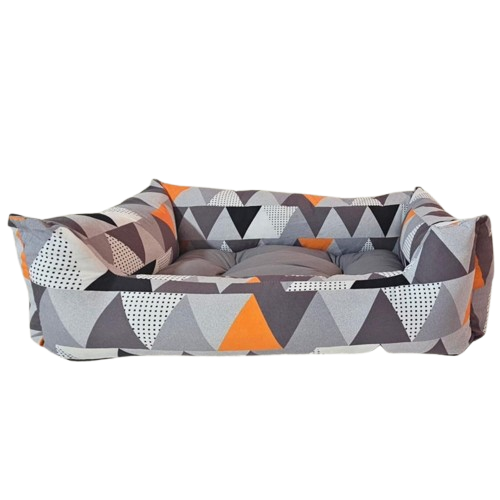 Lit pour chat/chien premium très doux motif triangle 65x40x22cm