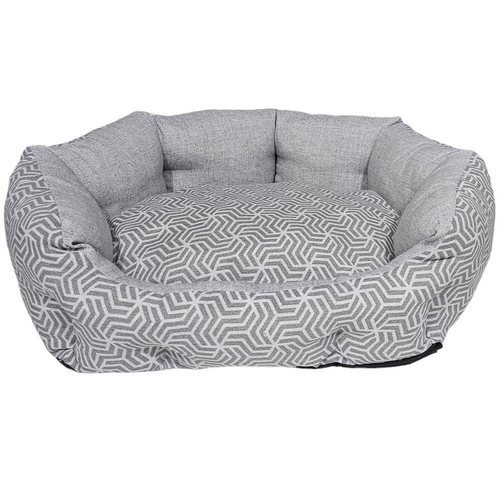Lit pour chat/chien premium très doux Silver Collection Gris 65x63x22cm