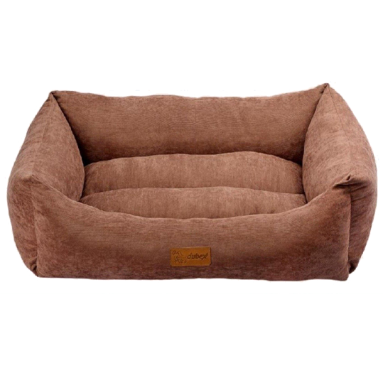 Lit premium Large Chat/Chien Canijess ultradoux (78x60x22cm) Marron