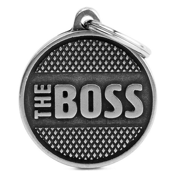 Médaille Bronx Cercle Grand "The Boss" Losanges en Argent Antique