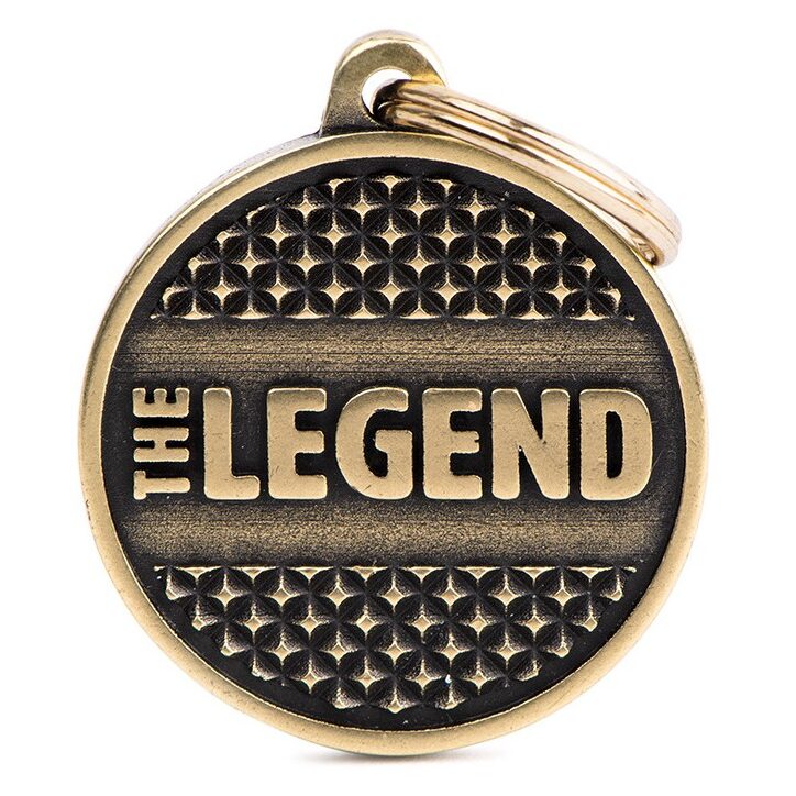 Médaille Bronx Cercle Grand "The Legend" Clous en Laiton Anglais