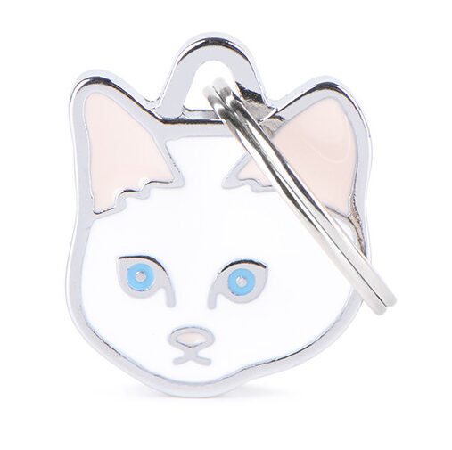 Médaille Friends Chat Européen Blanc