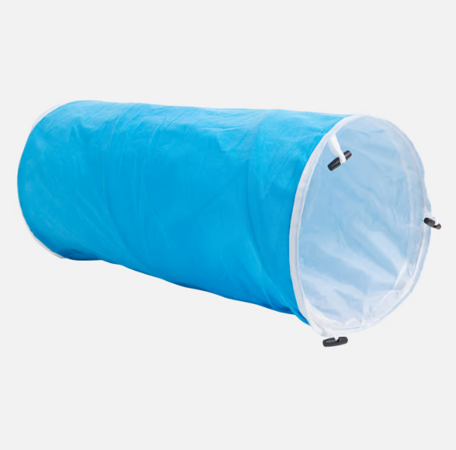 Tunnel d'exploration format moyen pour chat 58cm (25cm diamètre) - Bleu