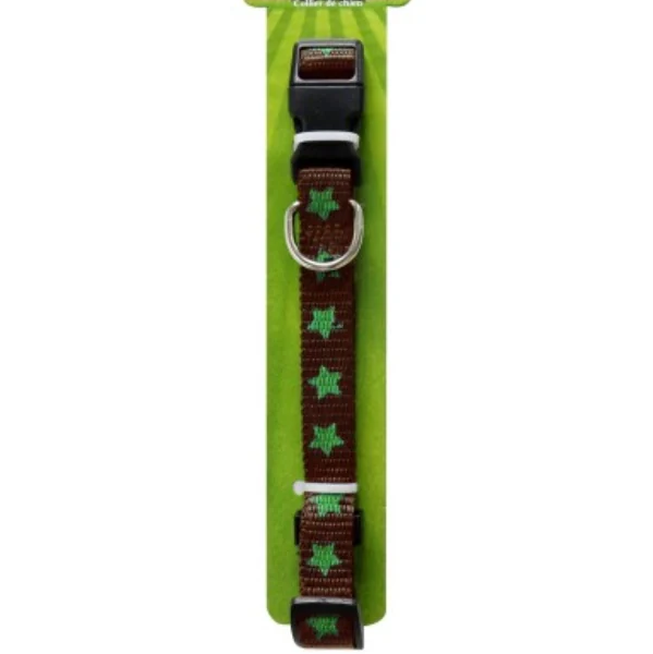 Collier pour Grand Chien Etoile Rose et Vert 75cm - Etoile Vert
