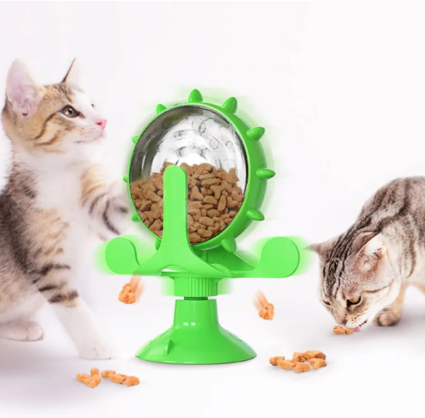 Distributeur de croquettes : jouet interactif et amusant