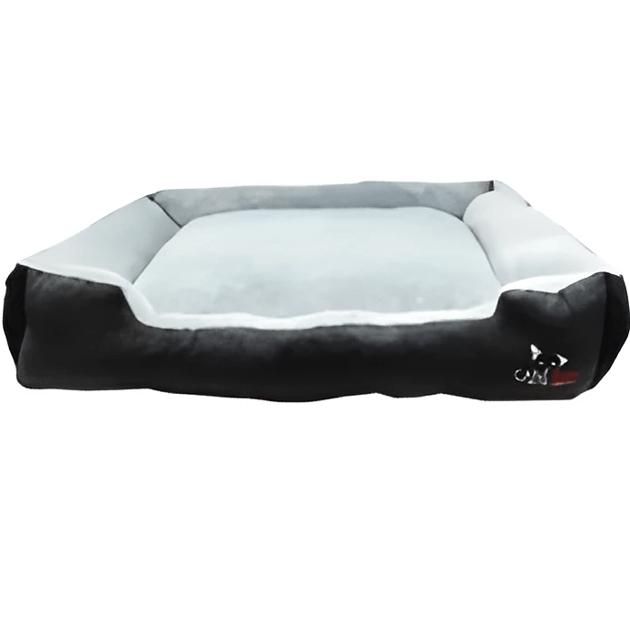 Lit couchage LARGE basic velour gris Canijess 85 cm x 68 cm x 20 cm