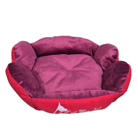 Lit pour chat et chien - Bordeaux Rouge