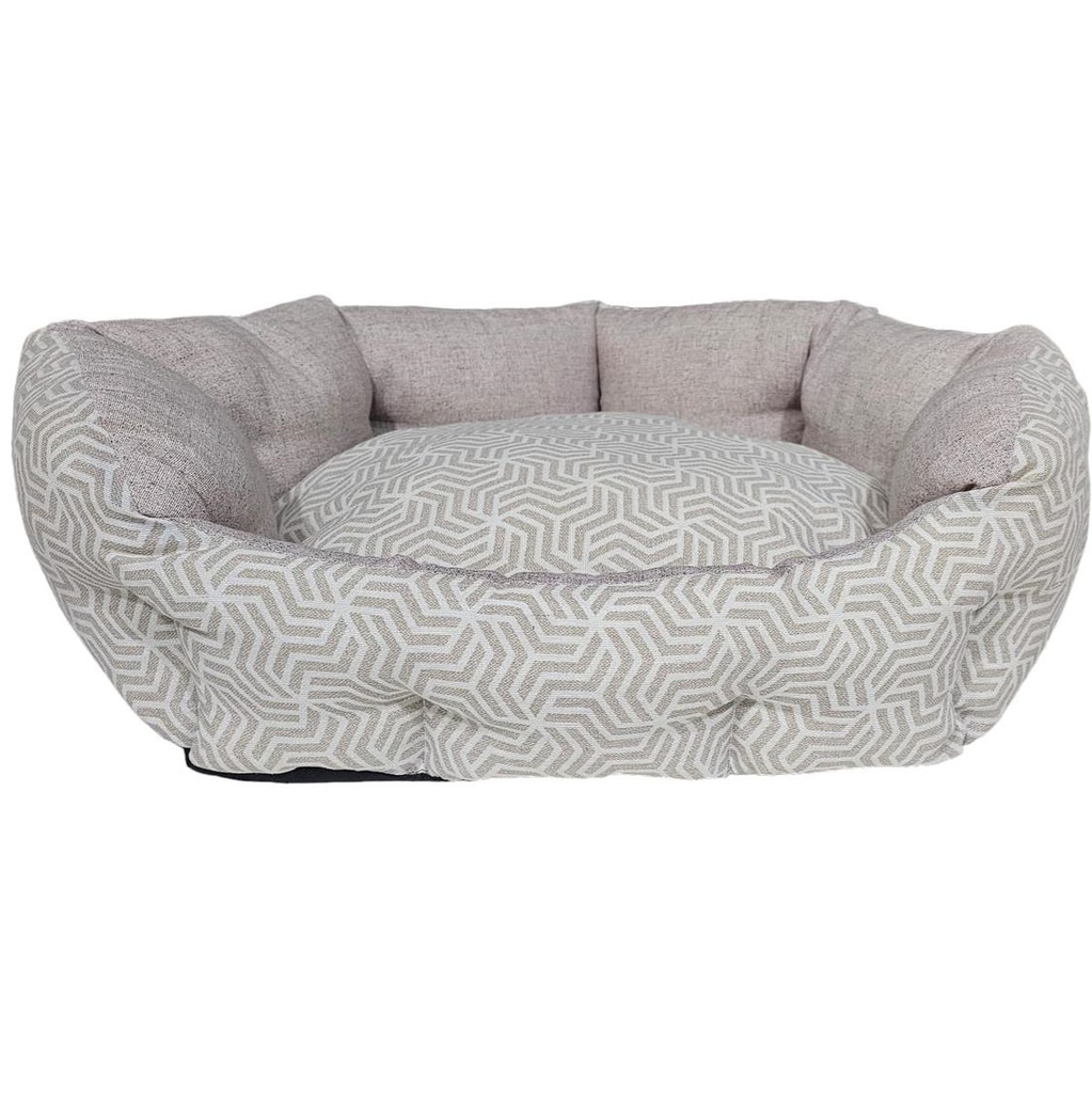 Lit pour chat/chien premium très doux Silver Collection Beige 65x63x22cm