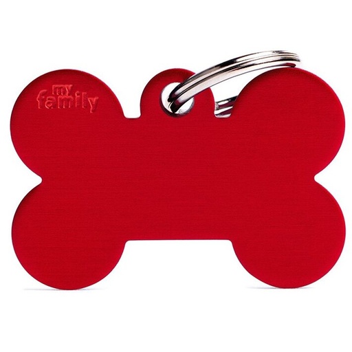 Médaille Basic Os Grand Rouge en Aluminium