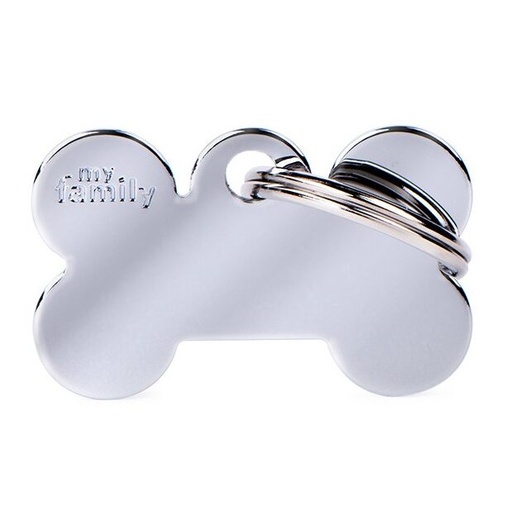 Médaille Basic Os Petit en Laiton Chromé