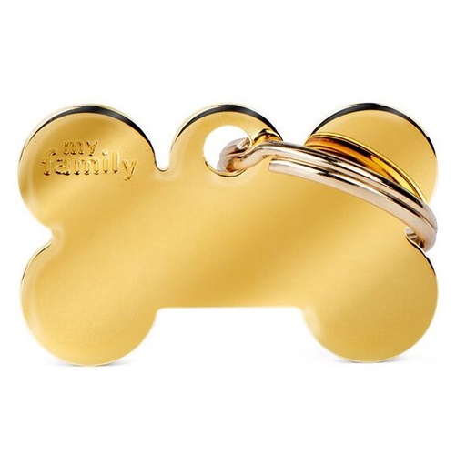 Médaille Basic Os Petit en Laiton Doré