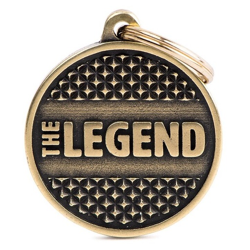 Médaille Bronx Cercle Grand "The Legend" Clous en Laiton Anglais