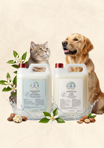 Duo 10L (5L shampooing + 5L Prewash) Spécial Toiletteurs et Éleveurs