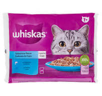 [PS-0081] Whiskas Sélection de Poissons en Morceaux de Saumon et de Thon en Gelée pour Chats