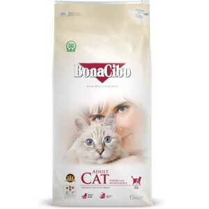[PS-0052] Bonacibo Croquettes Low Grain pour chats adultes (au poulet, anchois & riz)
