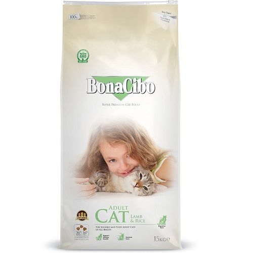 [PS-0050] Bonacibo Formule SENSITIVE Croquettes Low Grain pour chats adultes (à l'agneau & riz)