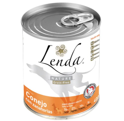 [200538] LENDA NATURE Pâté sans Céréales  400GR POUR CHIENS:  Lapin aux Carottes