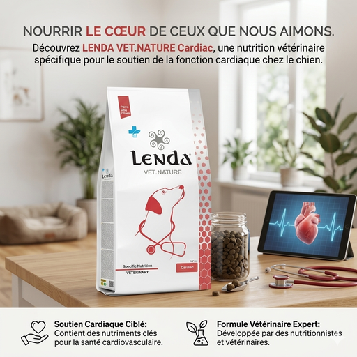 [250144] Croquette CHIEN LENDA VETERINARY CARDIAC : 10kg