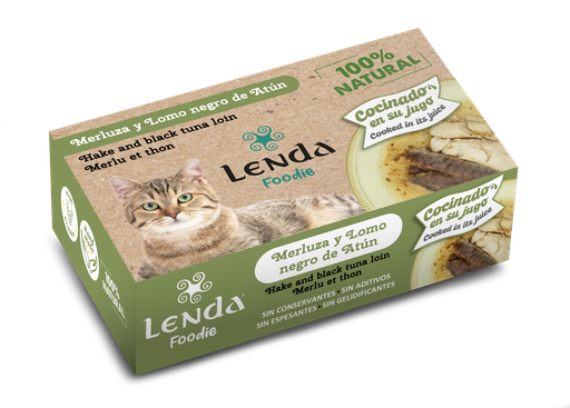 [290017] Filets de merlu et thon riche en jus “ Aliment humide complémentaire-Chat 120g