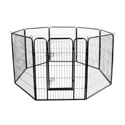 [parc-metallique-animaux-pliable] Parc Métallique pour Animaux – Enclos Pliable Intérieur Extérieur