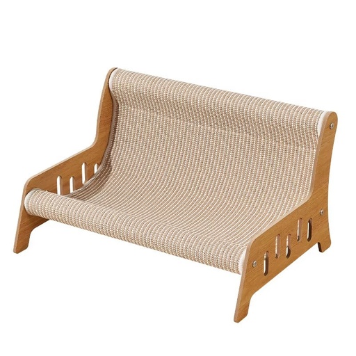 [canape-griffoir-chat-bois] Canapé Griffoir pour Chat – Lit avec Structure en Bois