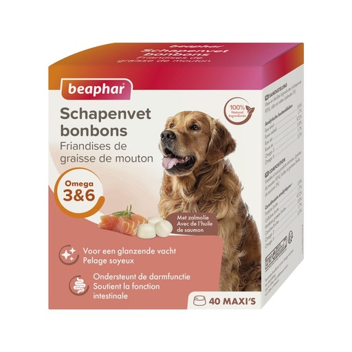 [beaphar-friandises-graisse-mouton-maxi-saumon] Beaphar Friandises Graisse de Mouton Maxi au Saumon