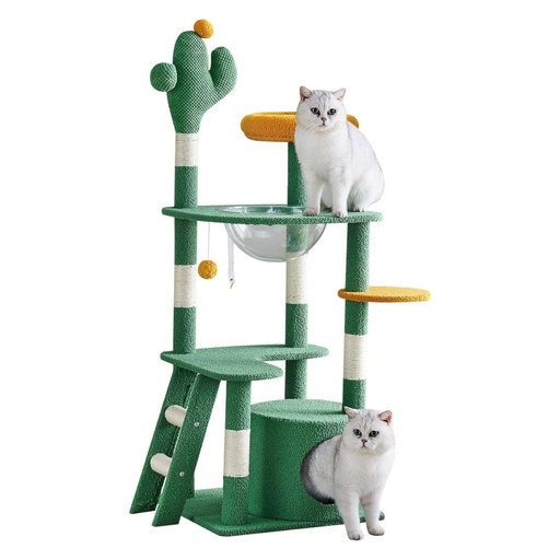 [arbre-chat-cactus-135cm] Arbre à Chat Cactus – Tour 135 cm avec Capsule et Condos