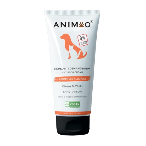 [animoo-natural-anti-dermatitis-cream-dogs-cats] Crème apaisante et anti-démangeaisons Animoo - 75 ml