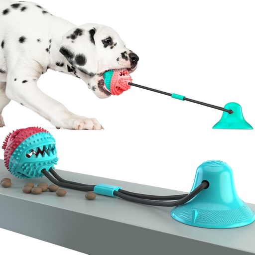 [jouet-chien-ventouse] Jouet pour chien – Ventouse, balle distributrice et tir à la corde