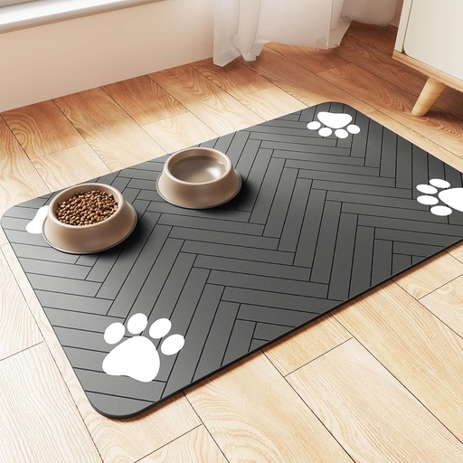 [tapis-nourriture-animaux] Tapis d'alimentation pour animaux – Absorbant, imperméable et antidérapant pour chats et chiens
