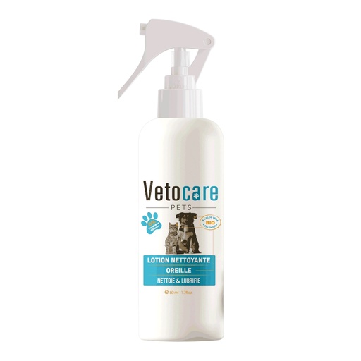[vetocare-lotion-nettoyante-oreilles-60ml] Lotion nettoyante pour les oreilles – Vetocare Pets 60 ml