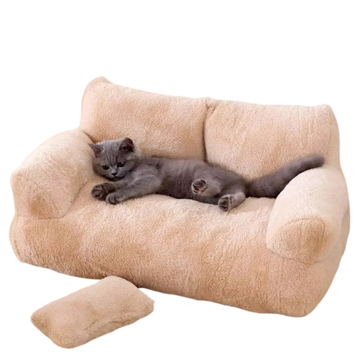[sofa-apaisant-animaux] Sofa Apaisant pour Animaux – Lit Douillet en Peluche avec Base Antidérapante