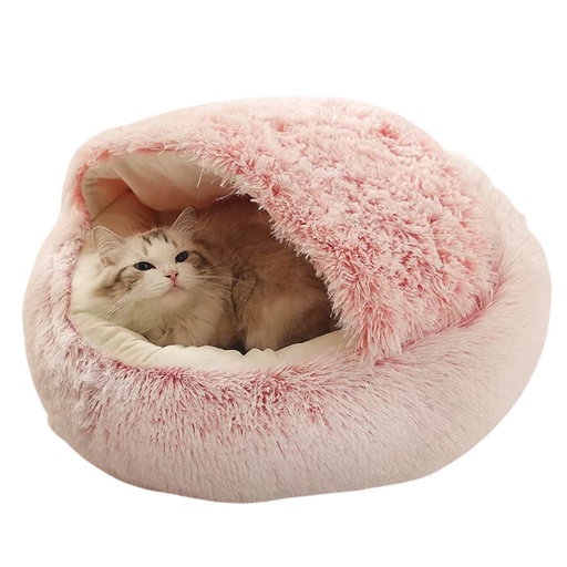 [lit-grotte-chat-douillet] Lit Grotte Douillet pour Chat avec Base Antidérapante