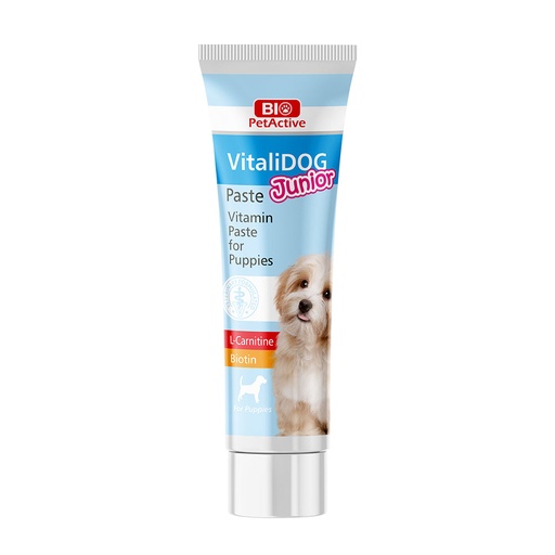 [petactive-junior-multivitamin-paste-for-puppies-growth-immune-support-100ml] Pâte multivitaminée PetActive Junior pour chiots – Croissance et soutien immunitaire, 100 ml