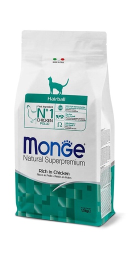 [monge-natural-superpremium-hairball-400g-1-5kg] Monge Hairball Natural Superpremium 400G/1.5Kg