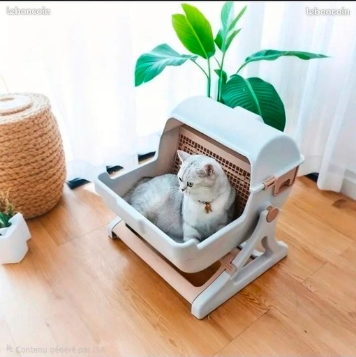 [bac-a-litiere-auto-nettoyant-pour-chat-avec-tiroir-anti-projection-de-sable] Bac à Litière Auto-Nettoyant pour Chat avec Tiroir – Anti Projection de Sable