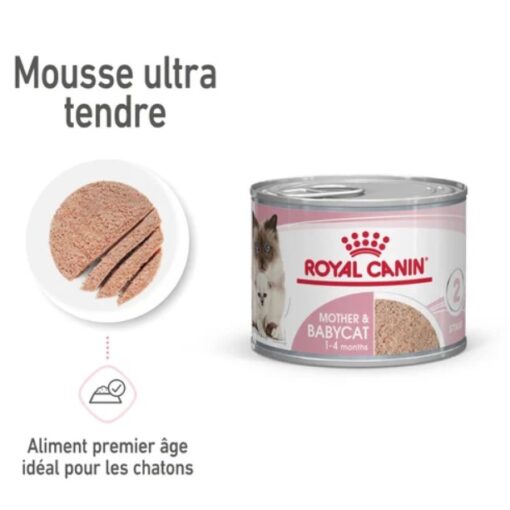 [royal-canin-mother-babycat-mousse-pour-chatte-et-chaton-195-g] Royal Canin Mother Babycat Mousse pour chatte et chaton 195 g