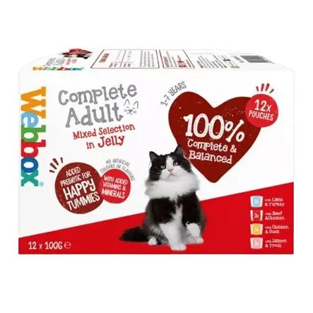 [webbox-selection-mixte-adulte-en-gelee-12x100g] Webbox – Sélection Mixte Adulte en Gelée (12x100g)