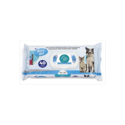 [lingettes-hygieniques-et-nettoyantes-40-pcs-au-talc] Lingettes hygiéniques et nettoyantes 40 pcs au talc