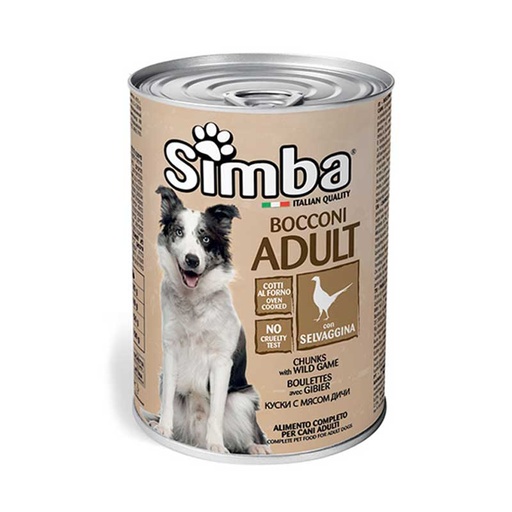 [simba-boulette-chien-viande-de-gibier-1230g] Simba Boulette Chien Viande de Gibier 1230g