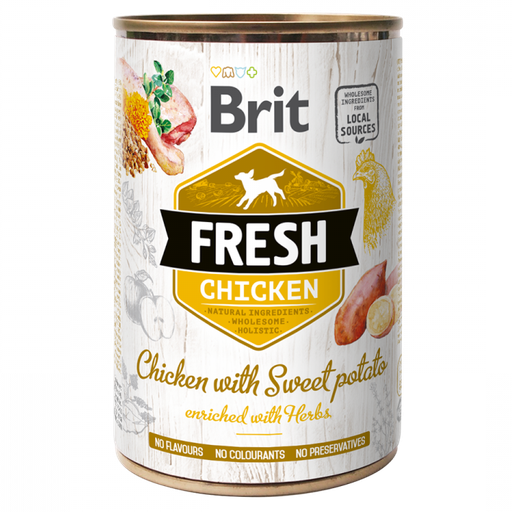[brit-fresh-chicken-with-sweet-potato-poulet-patate-400-g] Brit Fresh Chicken with Sweet Potato (Poulet, Patate) 400 g