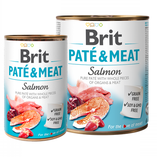[brit-pate-and-meat-salamon-saumon-400g] Brit Paté and Meat – Salamon (Saumon) 400g