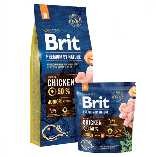 [brit-premium-by-nature-chiot-race-medium-m-15kg] Brit Premium by Nature Chiot race médium M 15kg