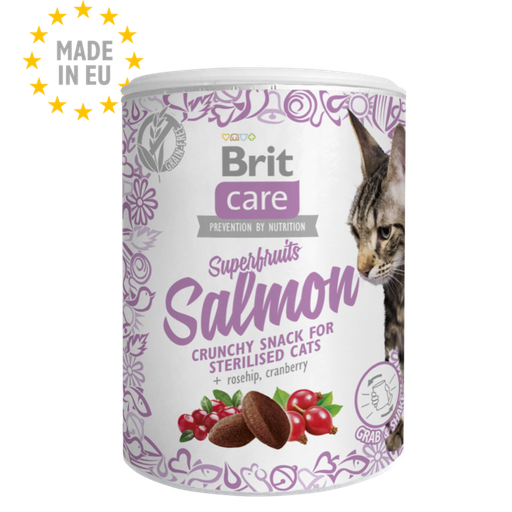 [brit-care-superfruits-salmon-100g-casablanca] Brit Care Superfruits Salmon 100g – Friandise Chien au Saumon à Casablanca