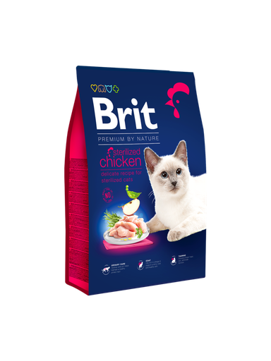 [brit-premium-by-nature-chat-adulte-sterilise-poulet-1-5kg] Brit Premium by Nature Chat adulte stérilisé Poulet 1.5kg