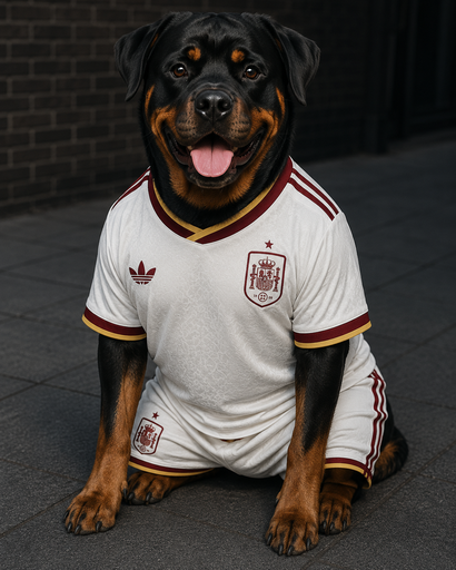 [PWF-SPA-D-XS] Maillot Football Espagne pour chien – Édition La Roja – Taille XS